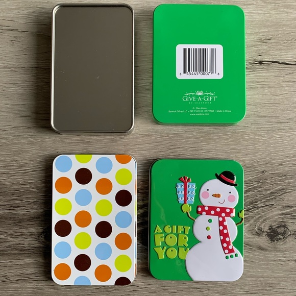 2x Tin Boxes/Cases/Containers, Length4.5โ x Width3.5โ x Height/thickness0.6โ - Picture 8 of 15